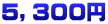 ５，３００円