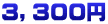 ３，３００円